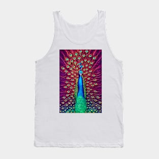 Surreal Peacock Tank Top